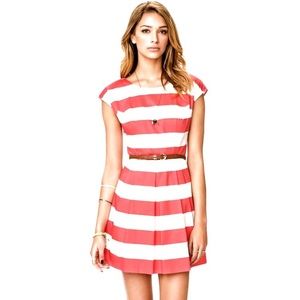 Pink and White Stripe Dress